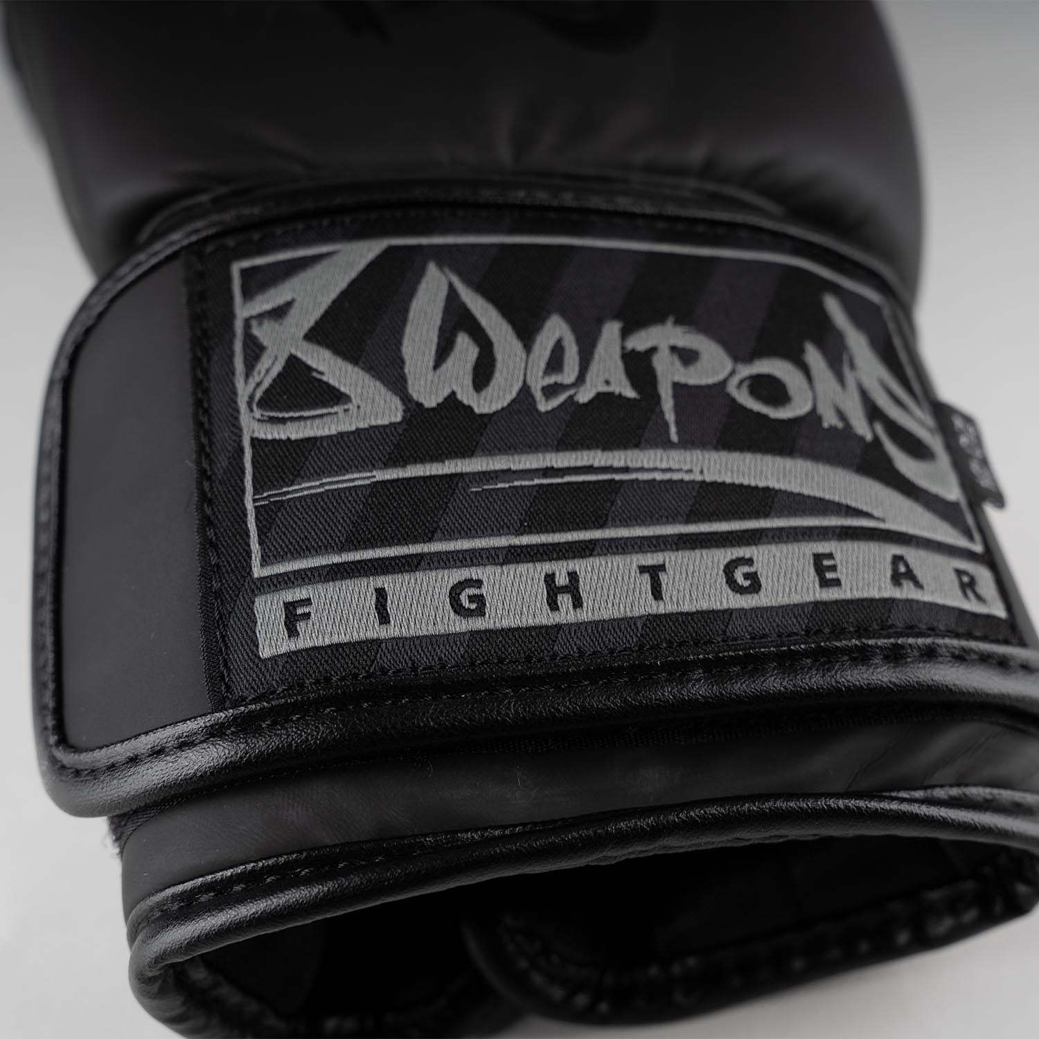 Gants de boxe 8 WEAPONS Unlimited 2.0 noirs, protection et confort pour entraînement et sparring
