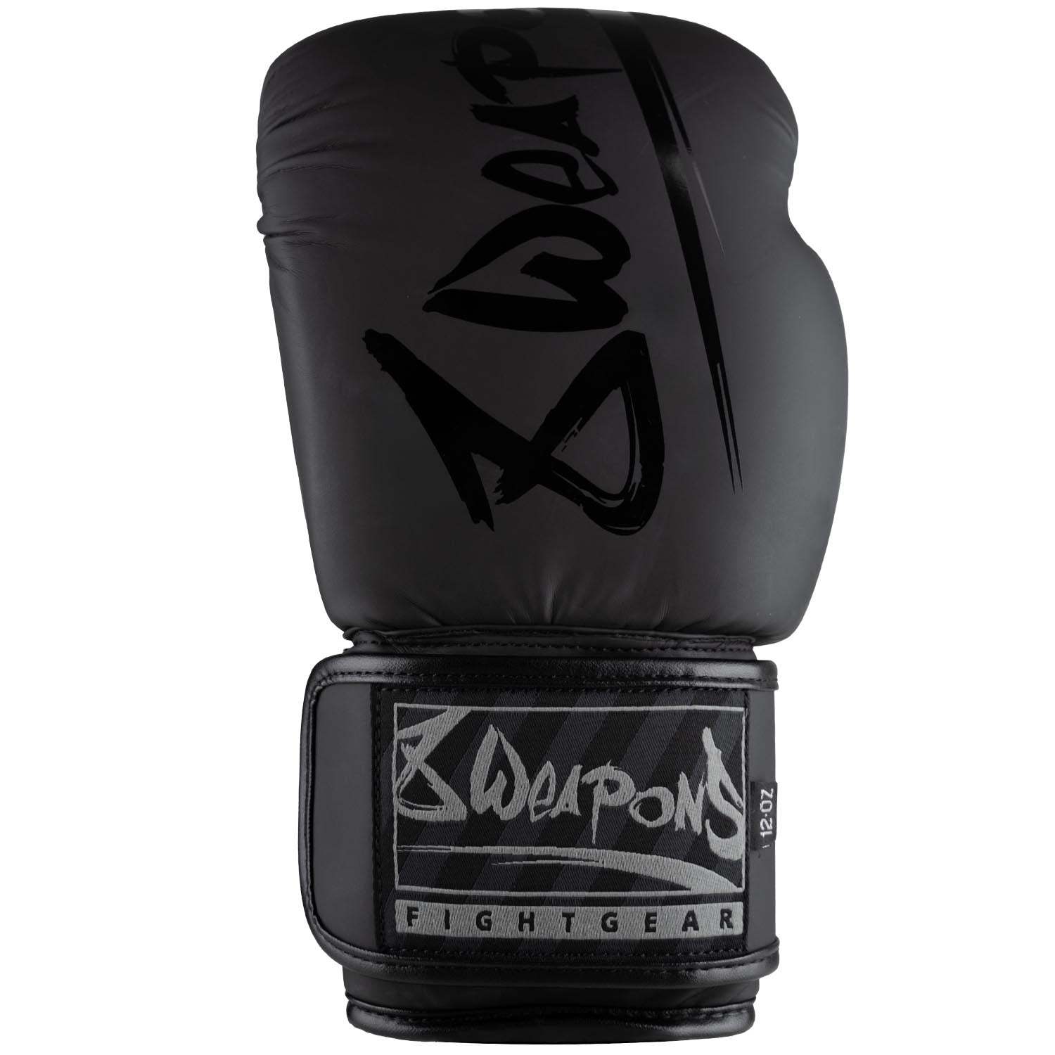 Gants de boxe 8 WEAPONS Unlimited 2.0 noirs avec mousse haute densité et fermeture velcro  
