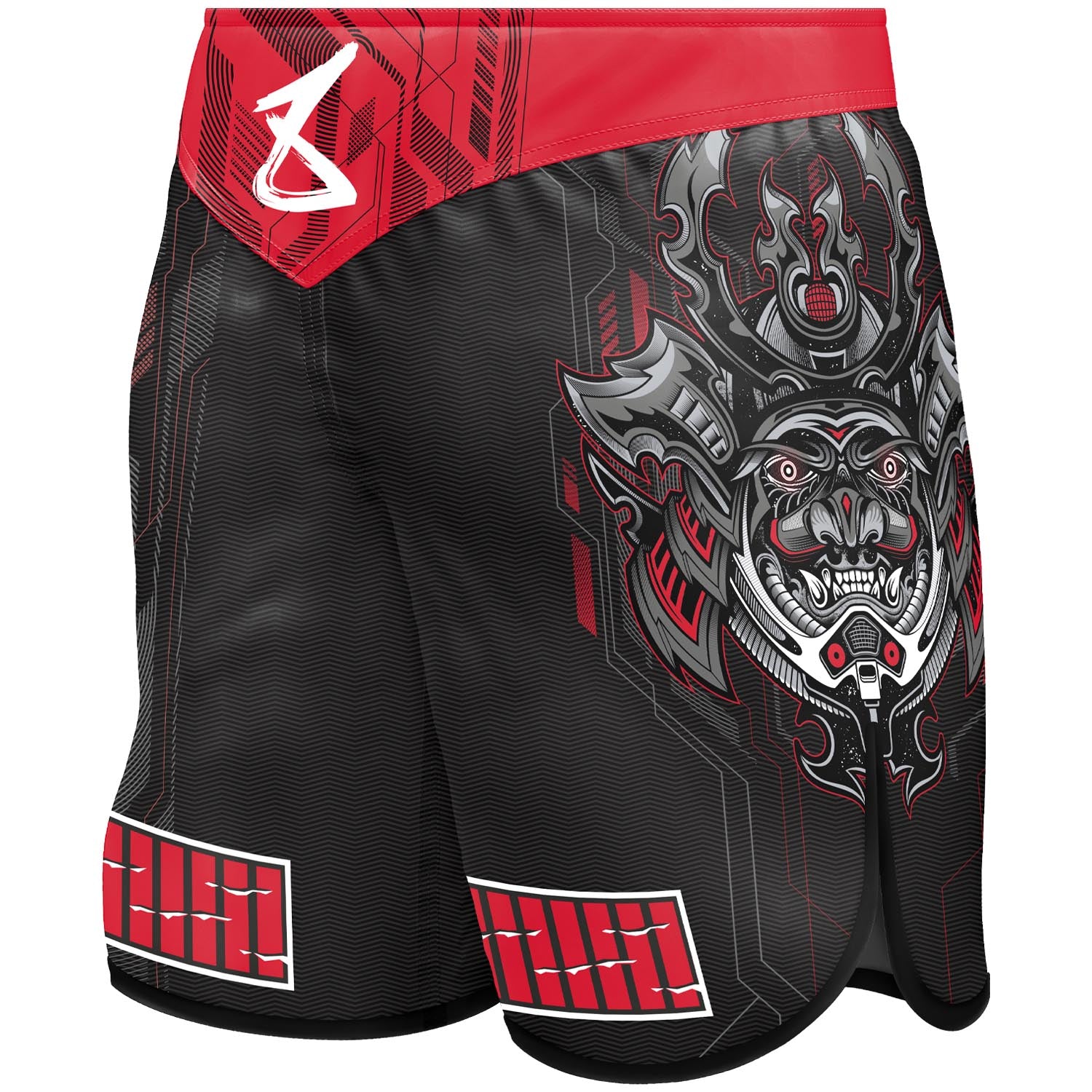 Fightshort - 8 WEAPONS - Samurai 2.0 - Noir/Rouge