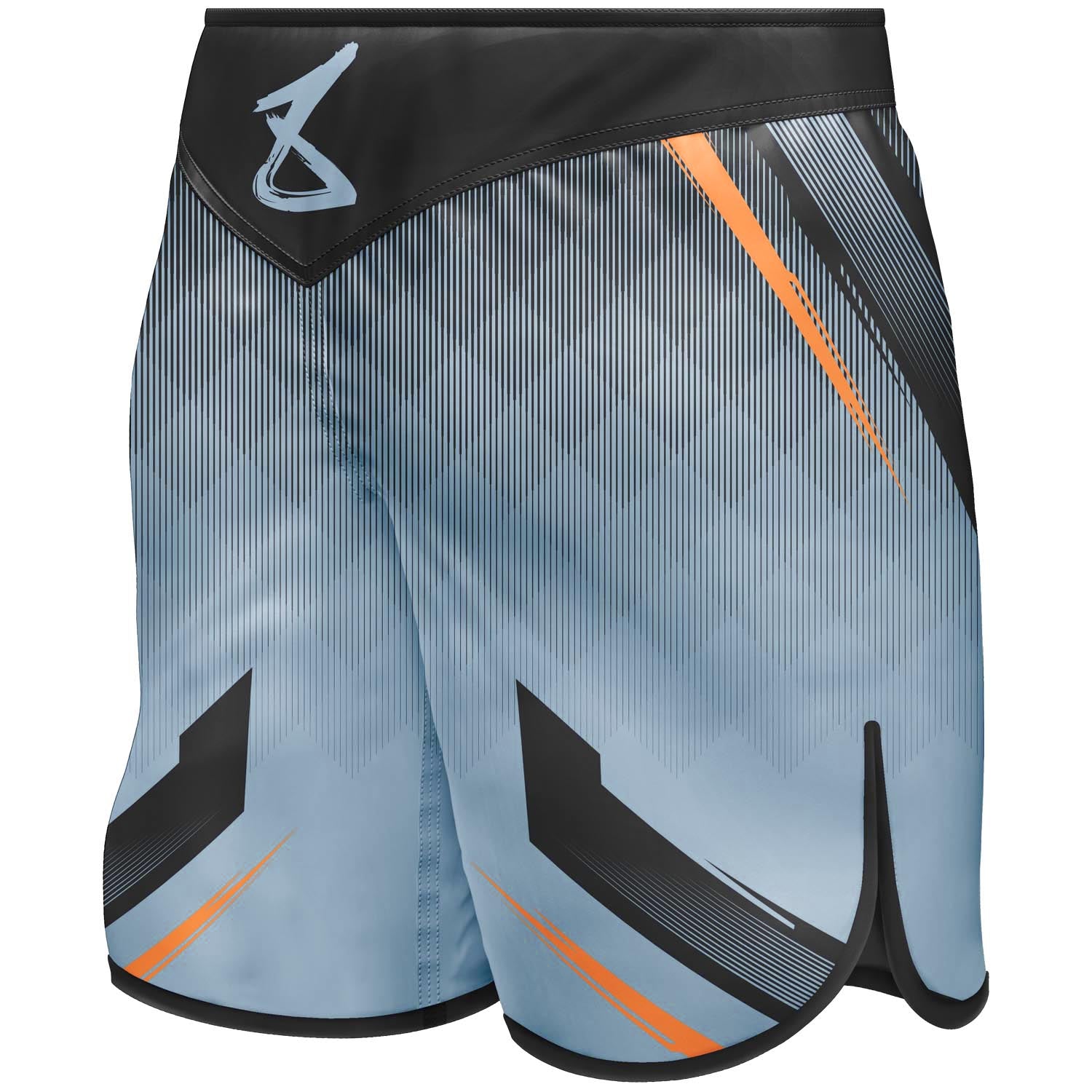 Fightshort - 8 WEAPONS - shift - Gris glacé/Orange