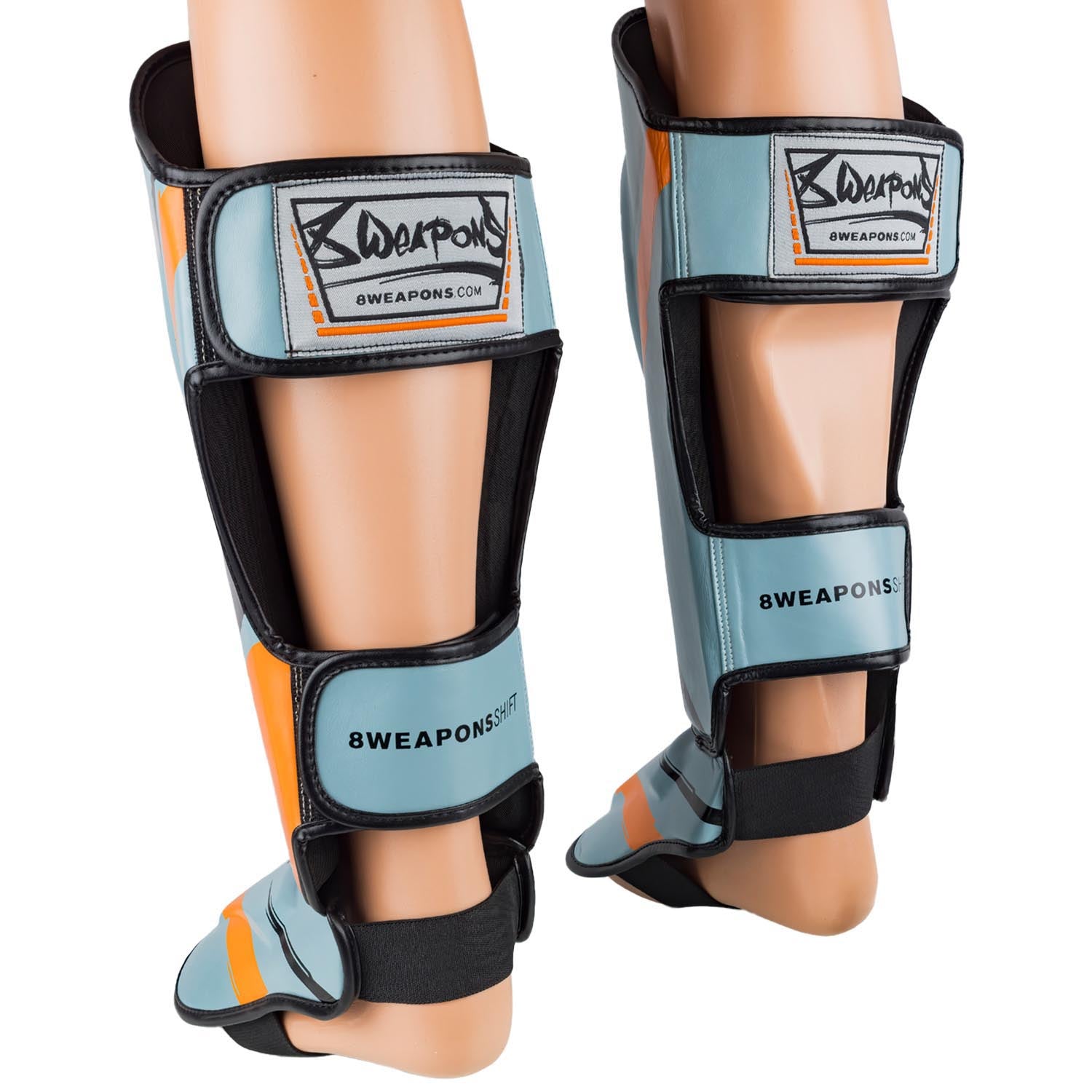 Protège-tibias - 8 WEAPONS - Shift - Gris glacé/orange