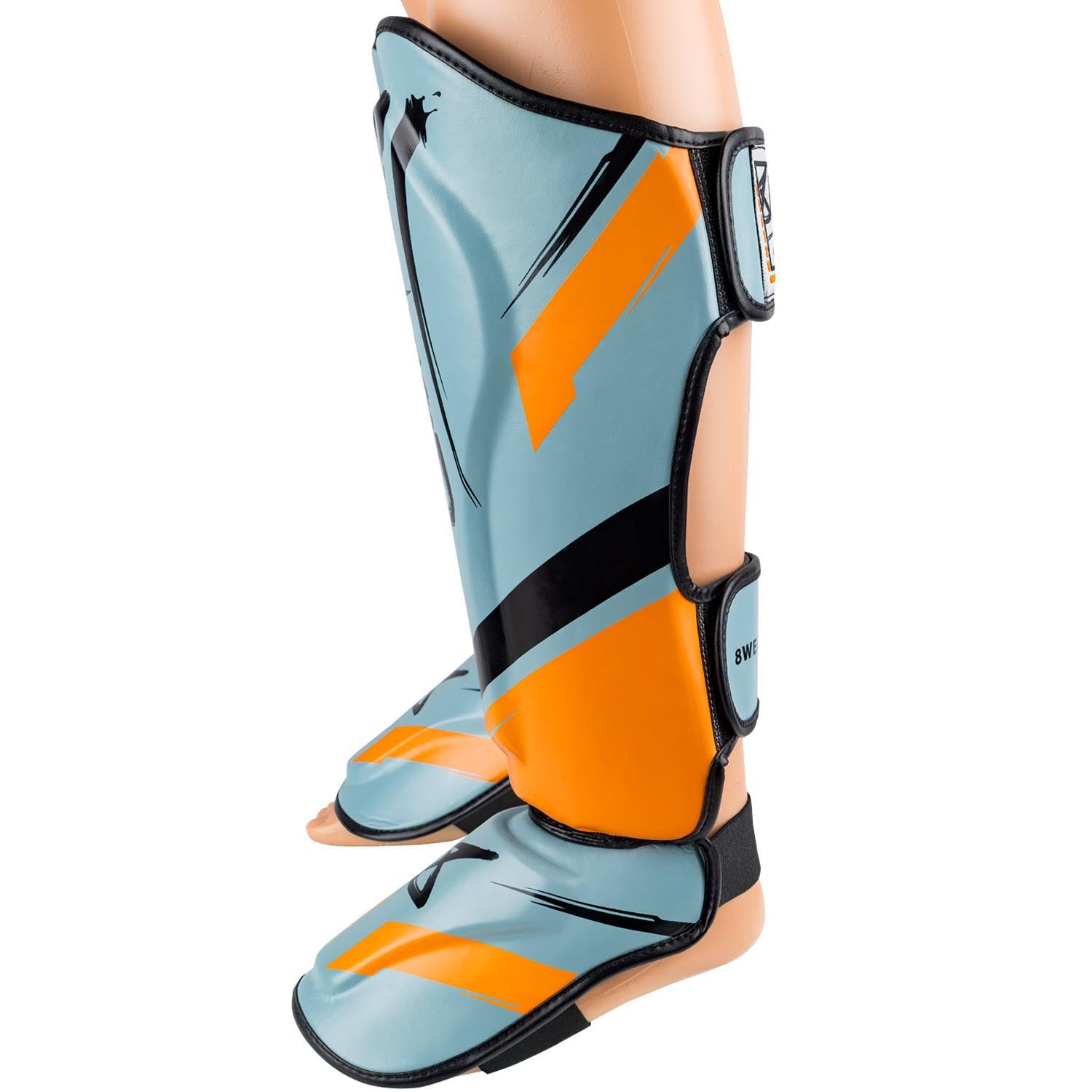 Protège-tibias - 8 WEAPONS - Shift - Gris glacé/orange