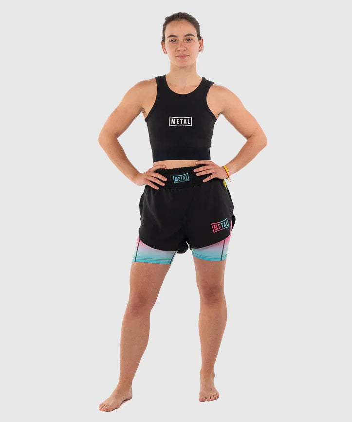 Brassière Femme Metal Boxe - MSBW201 Noir