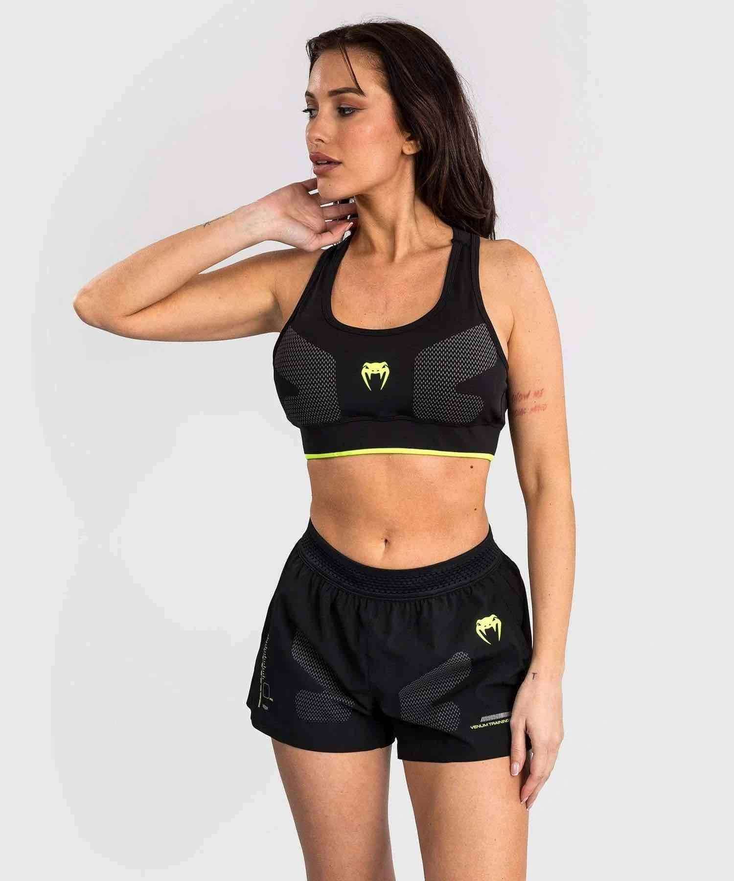 Brassière de Sport Venum Training Camp 4.0 - Noir/Vert Fluo