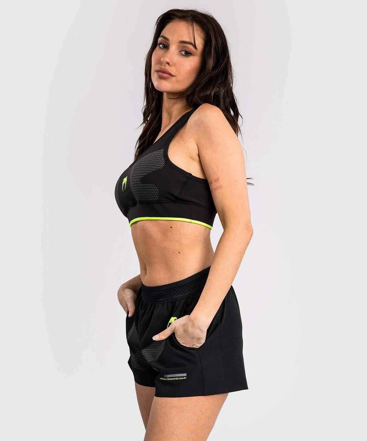 Brassière de Sport Venum Training Camp 4.0 - Noir/Vert Fluo