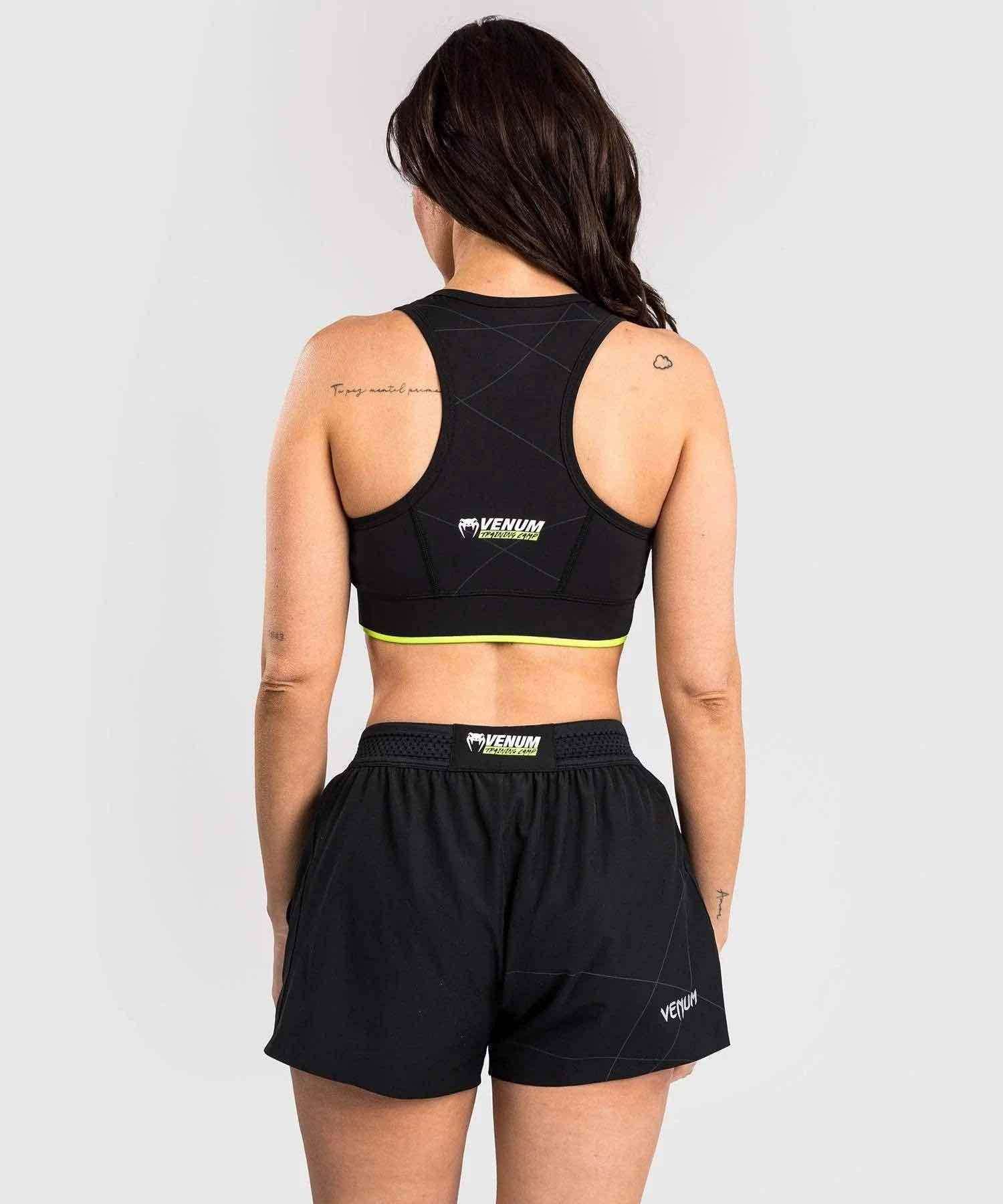 Brassière de Sport Venum Training Camp 4.0 - Noir/Vert Fluo