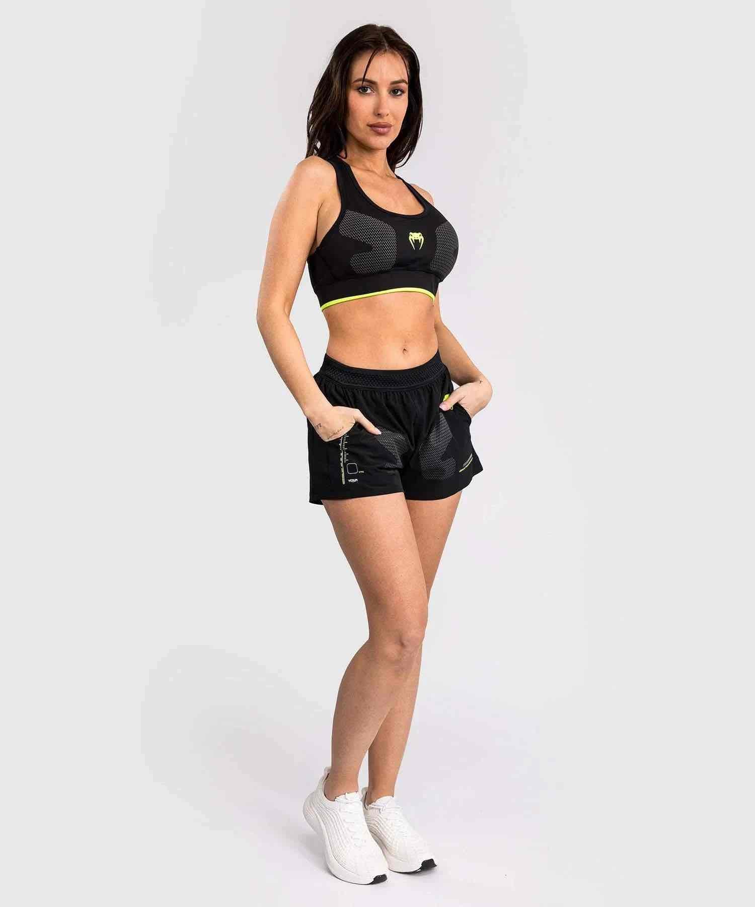 Brassière de Sport Venum Training Camp 4.0 - Noir/Vert Fluo