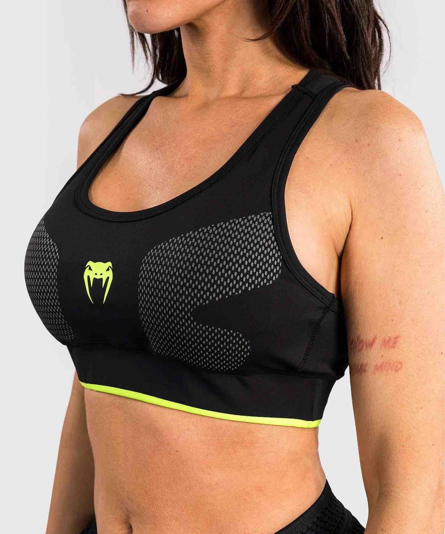 Brassière de Sport Venum Training Camp 4.0 - Noir/Vert Fluo