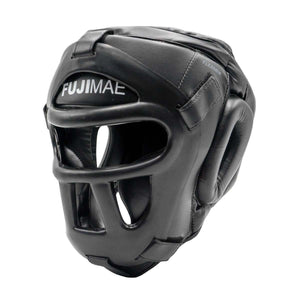 Casque FUJIMAE Advantage Flexskin noir avec grille amovible pour protection arts martiaux