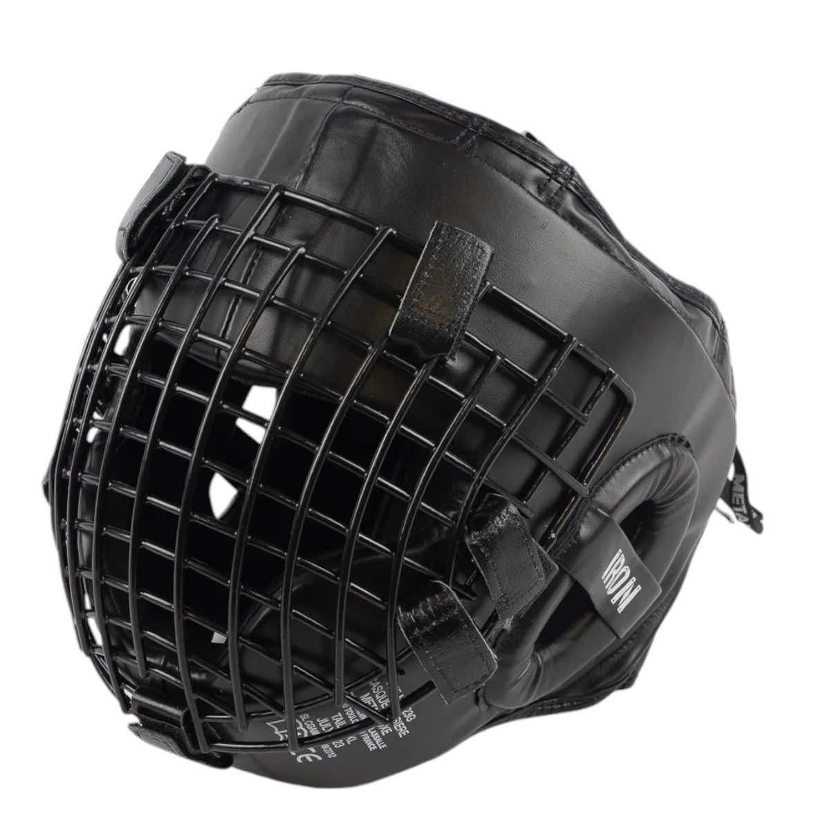 Casque à grille amovible Metal Boxe MB423G black