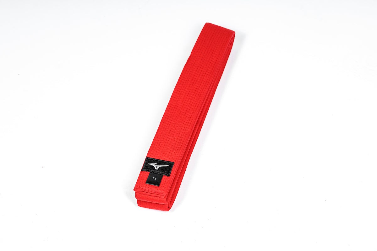 Ceinture Obi Pkt Arts Martiaux Mizuno rouge