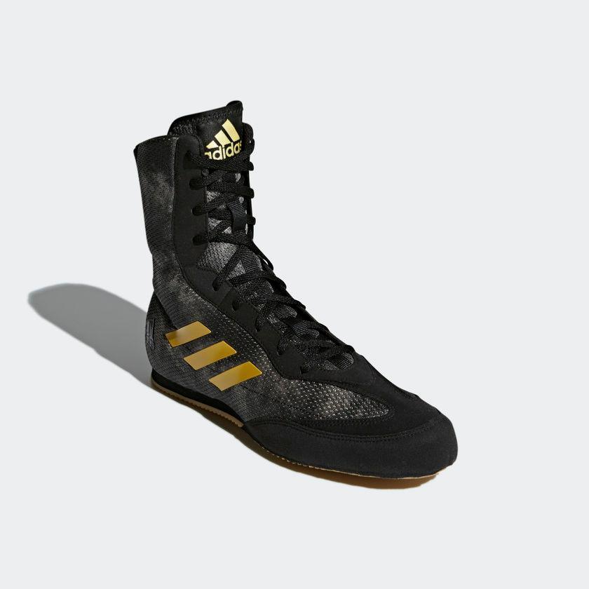 Chaussures de Boxe Adidas Box Hog + Noir - Boutique des Arts Martiaux et Sports de Combat