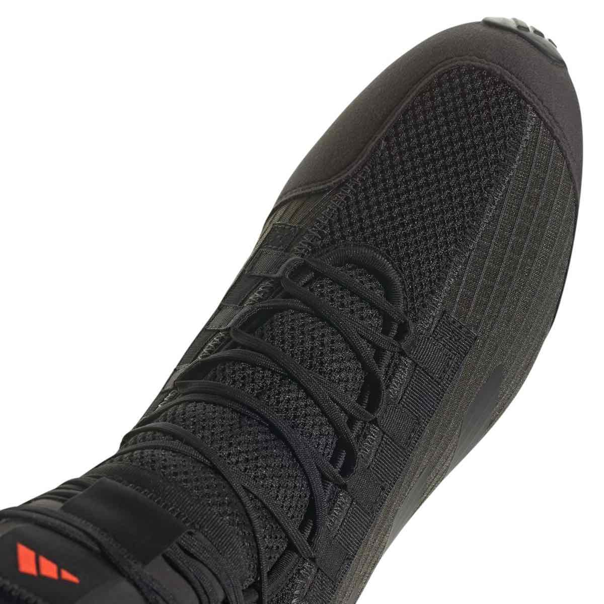 Chaussures de Boxe Adidas Speedex 23 Noir Kaki / Rouge devant