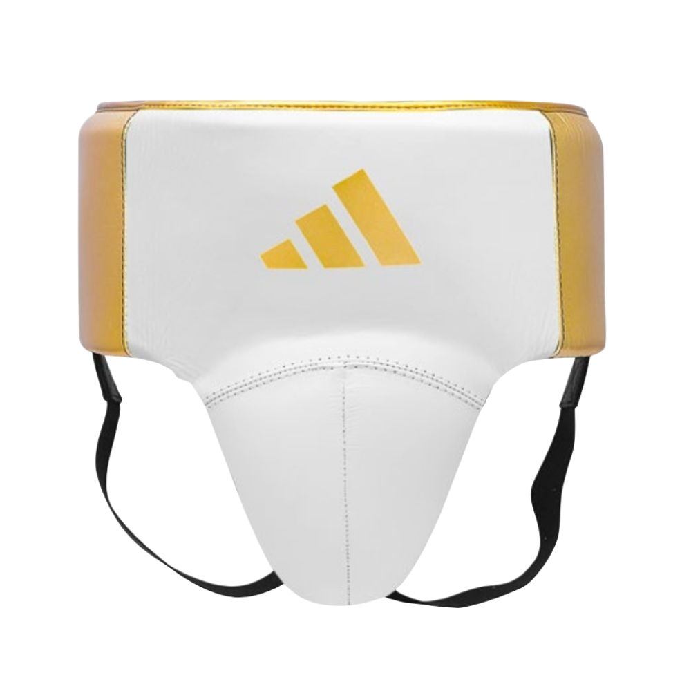 Coquille de Boxe Anglaise Pro Adidas - Blanc/Or