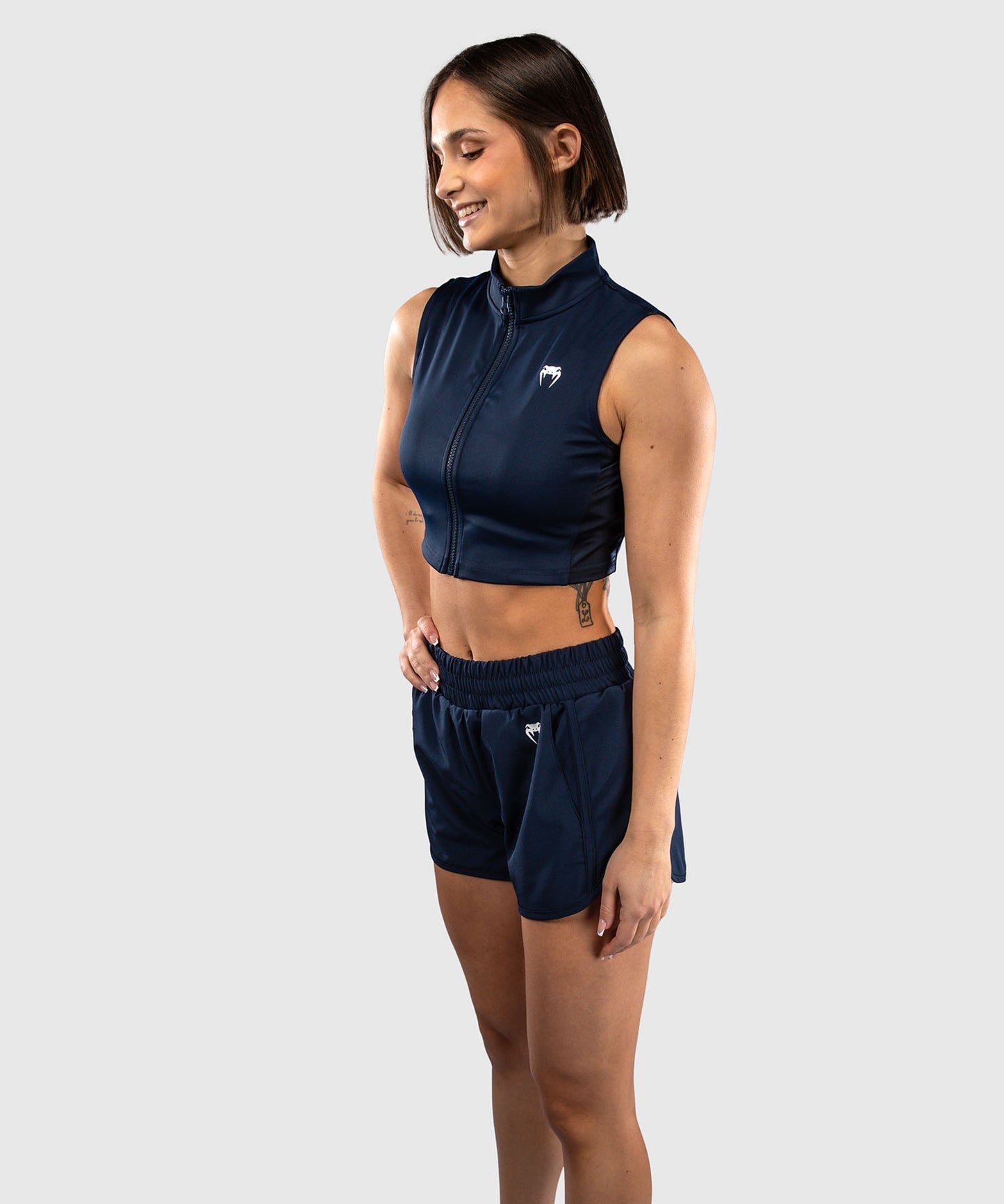 Crop Top pour Femme Venum Sculpt Shape - Bleu Marine