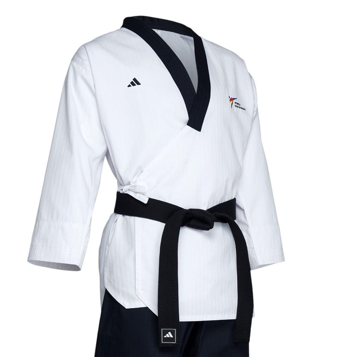 Dobok Taekwondo adidas Poomsae Homme col noir