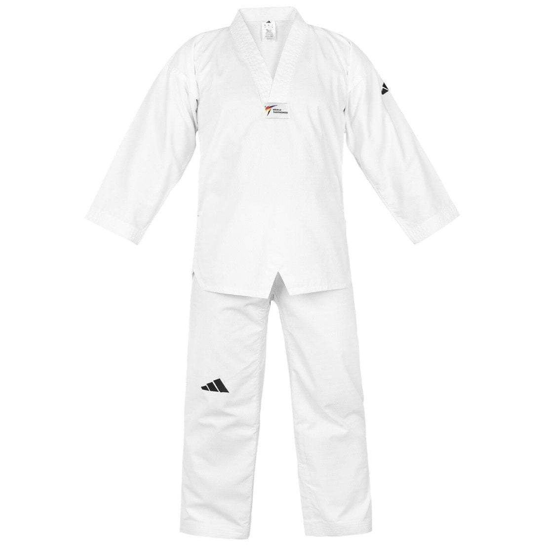 Dobok Taekwondo Débutant Adidas TS02 – Col Blanc