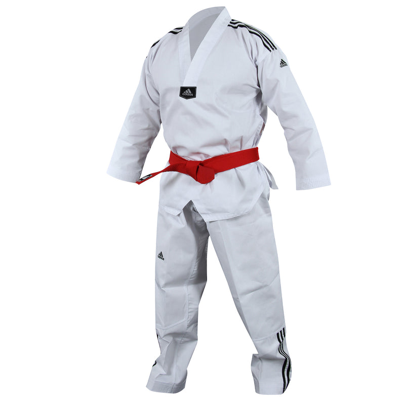 Dobok Taekwondo Adidas AdiClub bandes noires – ADITCB02