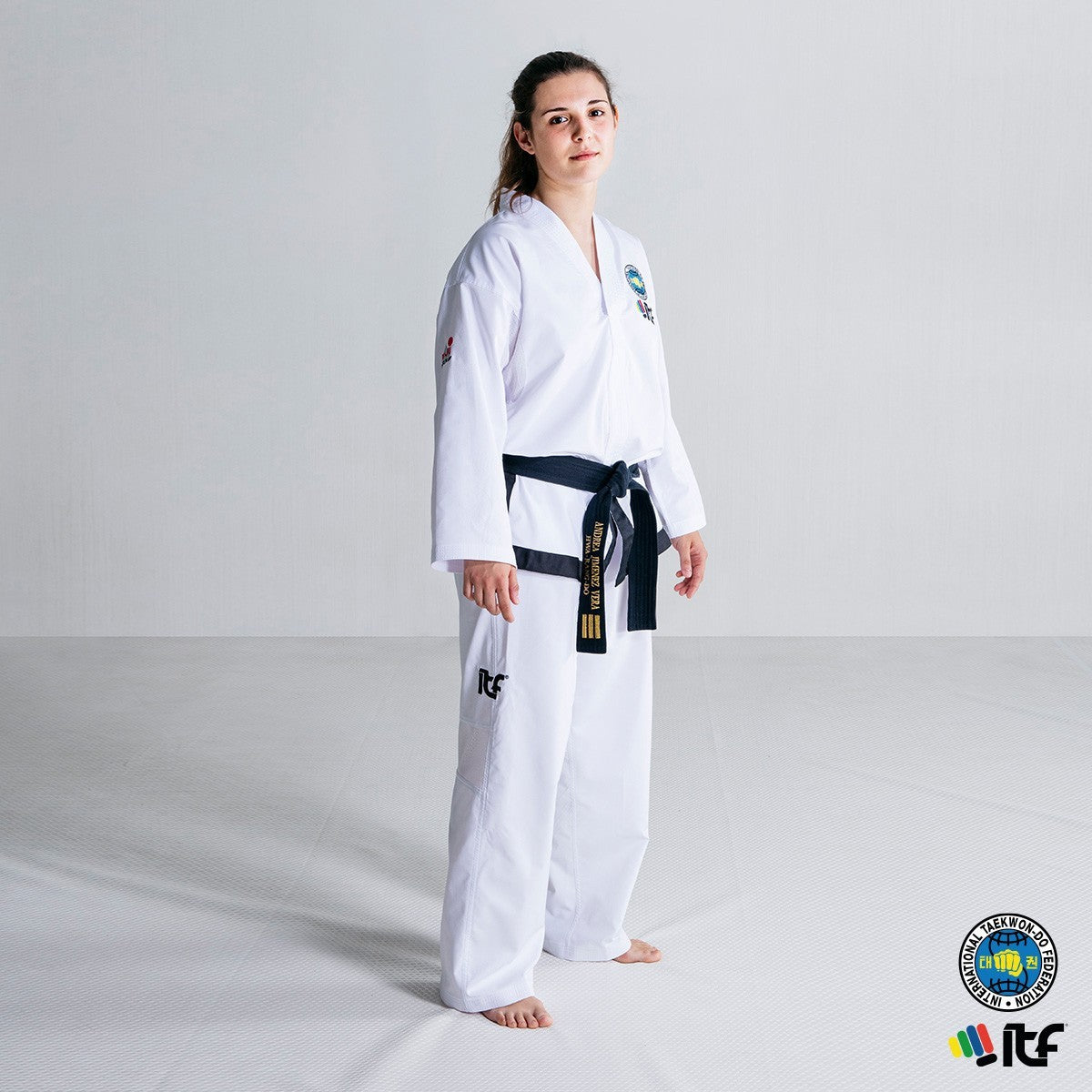 Dobok de Taekwondo ITF Approved FUJIMAE Prowear Ceinture Noir