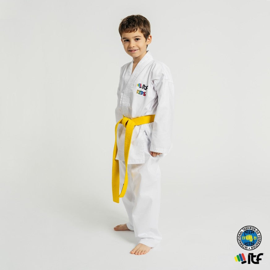 Dobok de Taekwondo ITF Kids FUJIMAE I Enfant - Col Blanc