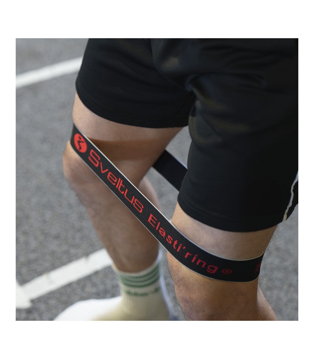 Elasti'ring Sveltus - Bande de résistance - noir 15 kg