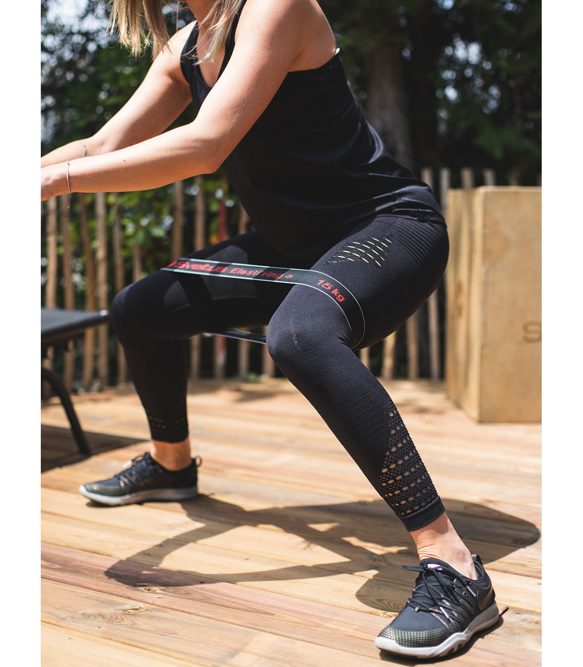 Elasti'ring Sveltus - Bande de résistance - noir 15 kg