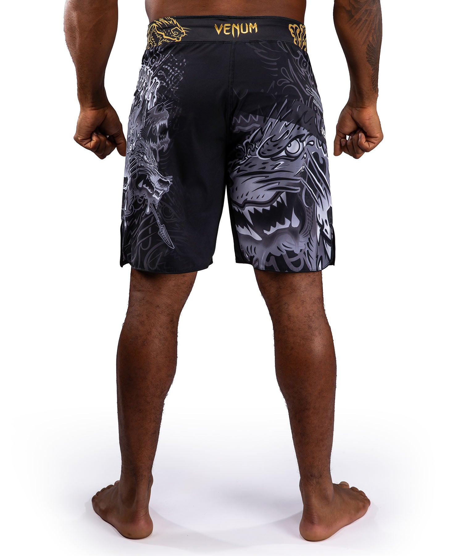 Fightshort Venum Wolf Atak - Noir/Gris