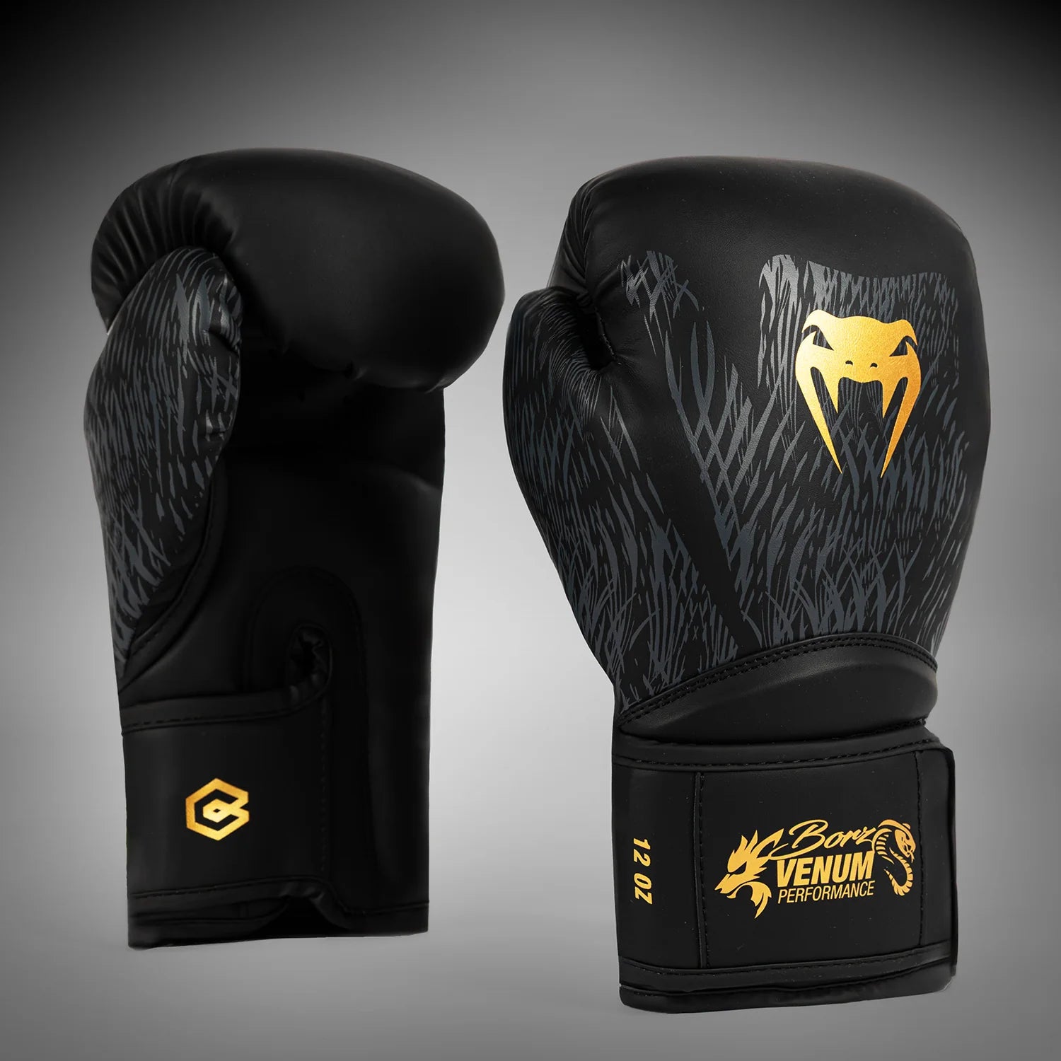 Gants boxe Venum x Chimaev Wild Borz Noir/Or – Édition Limitée