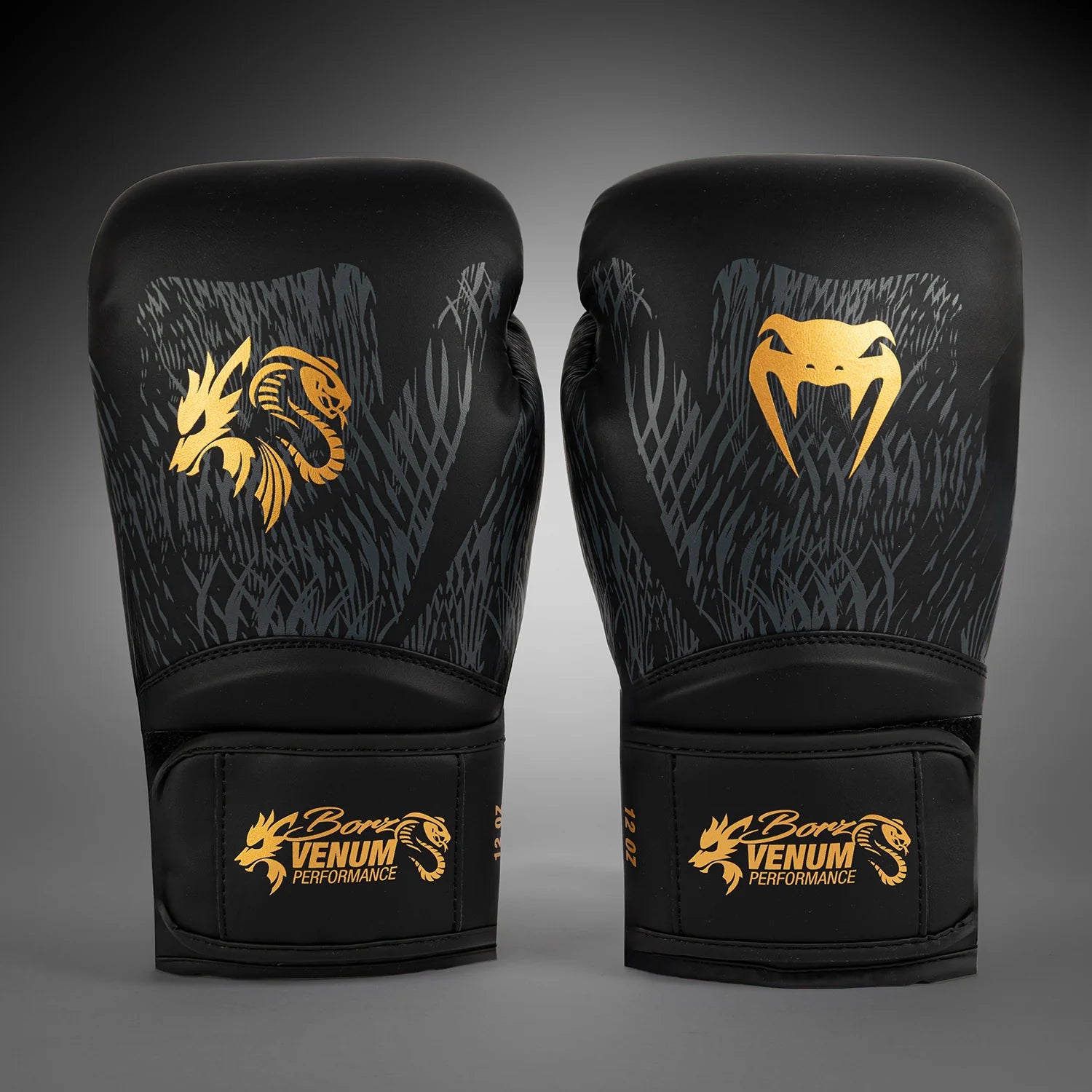 Gants boxe Venum x Chimaev Wild Borz Noir/Or – Édition Limitée