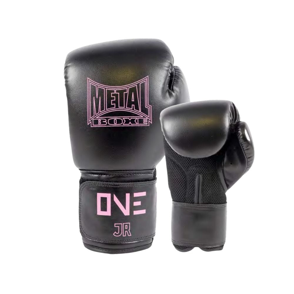 Gants de Boxe Metal Boxe One - Noir/Rose