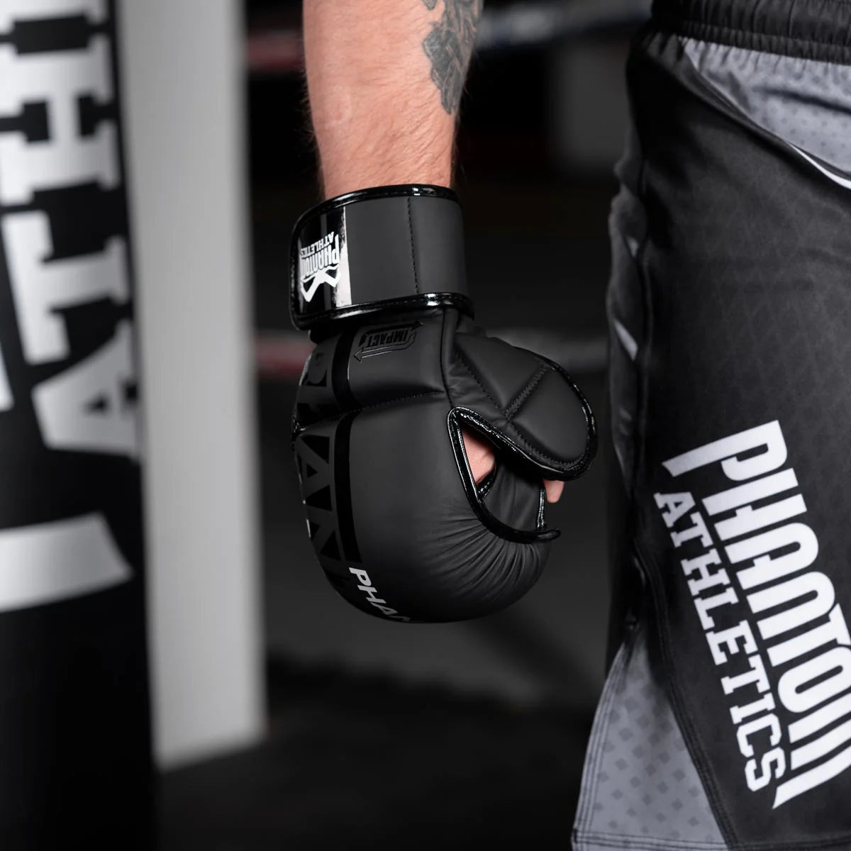 Gants de MMA APEX Sparring - Phantom Athletics - Noir