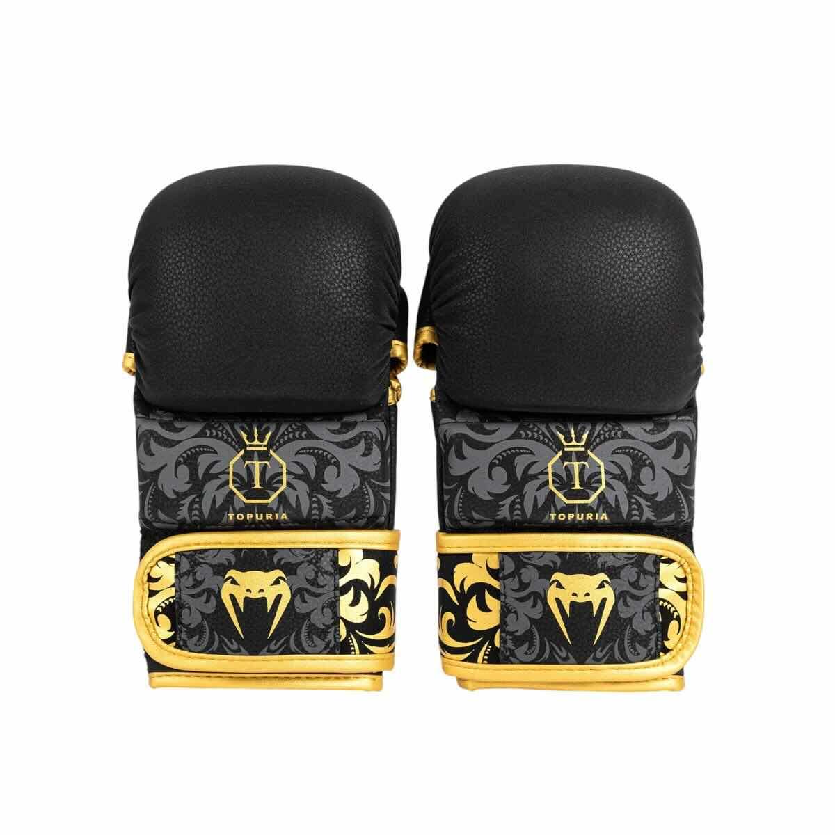 Gants de MMA Sparring Venum x Ilia Topuria Unmatched - Noir/Or 2