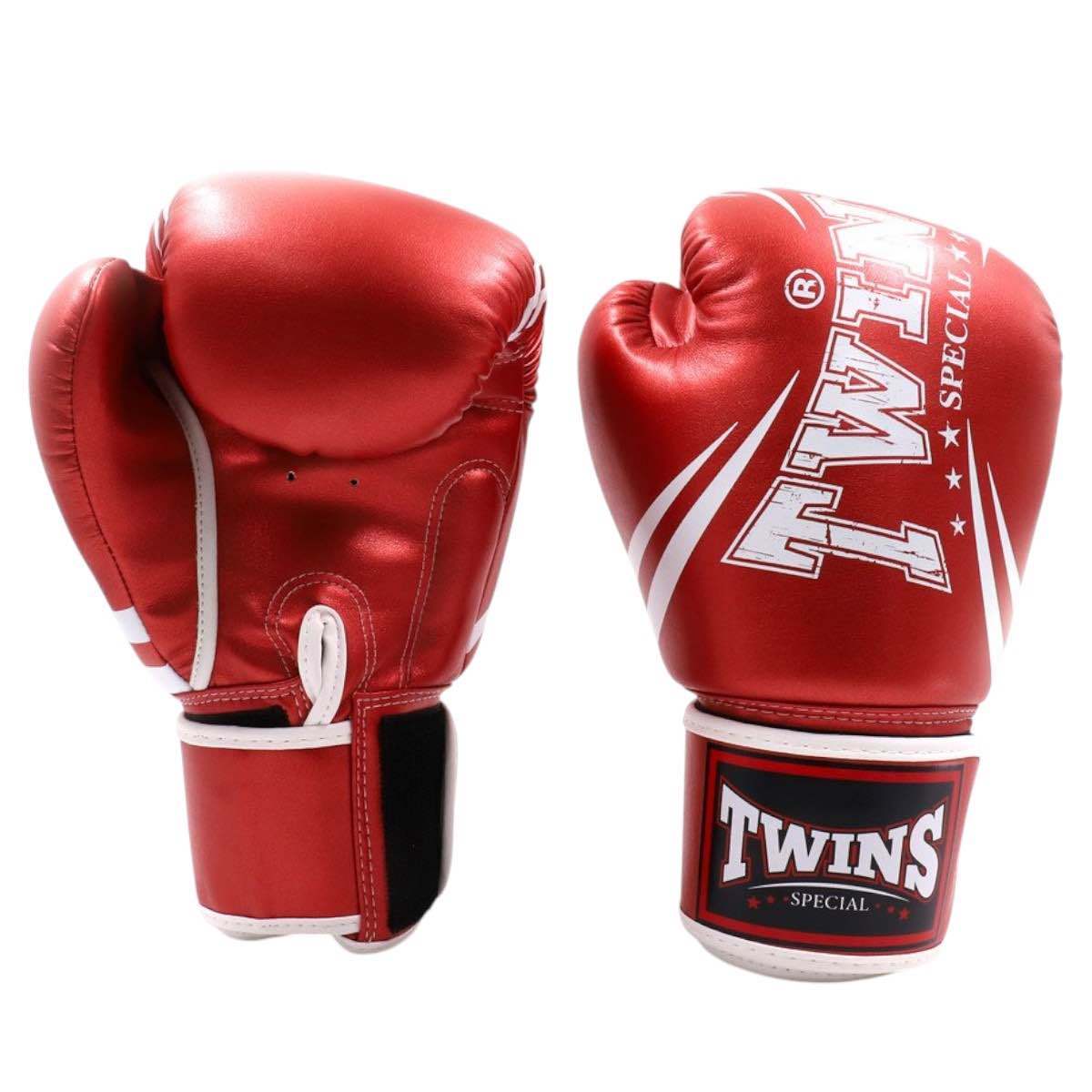 Gants de Boxe Twins TW6 Skintex Metal Velcro