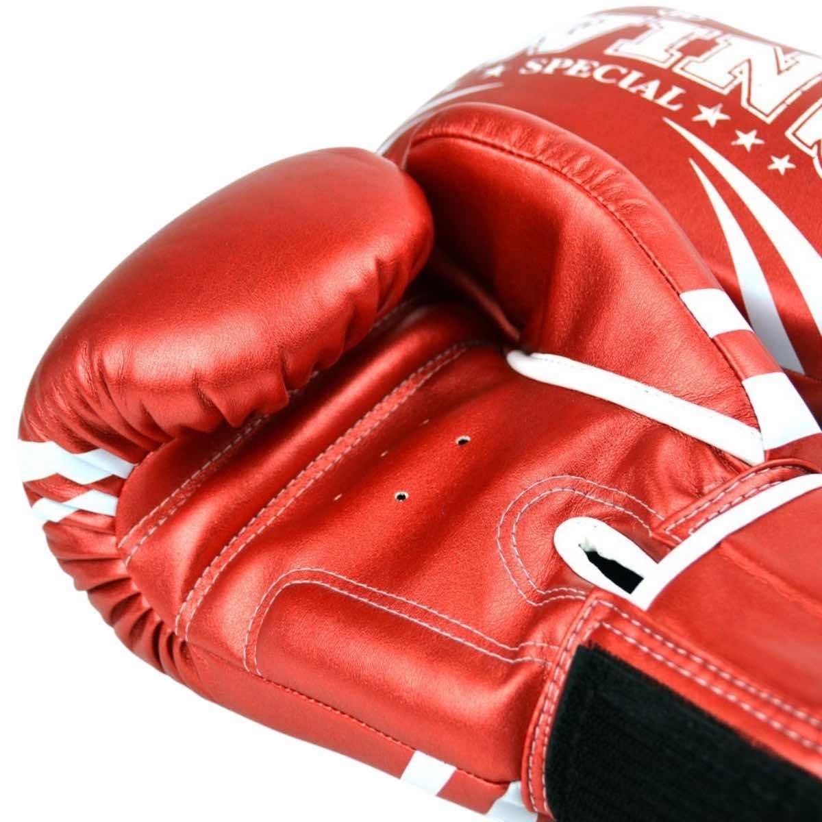 Gants de Boxe Twins TW6 Skintex Metal Velcro aération