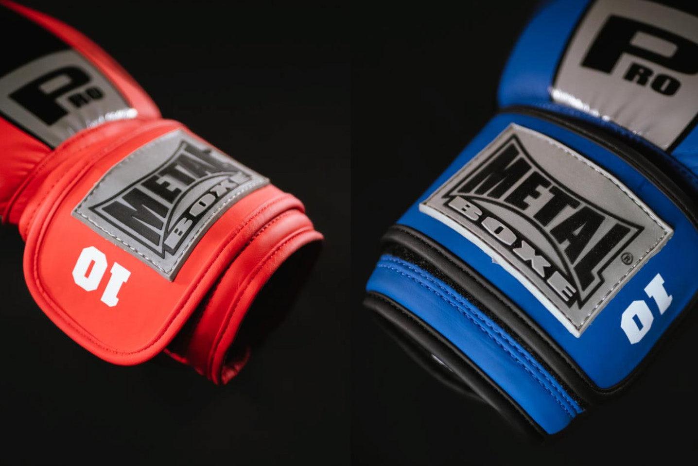Gants de boxe Metal Boxe Compétition Velcro Pro (MB222)