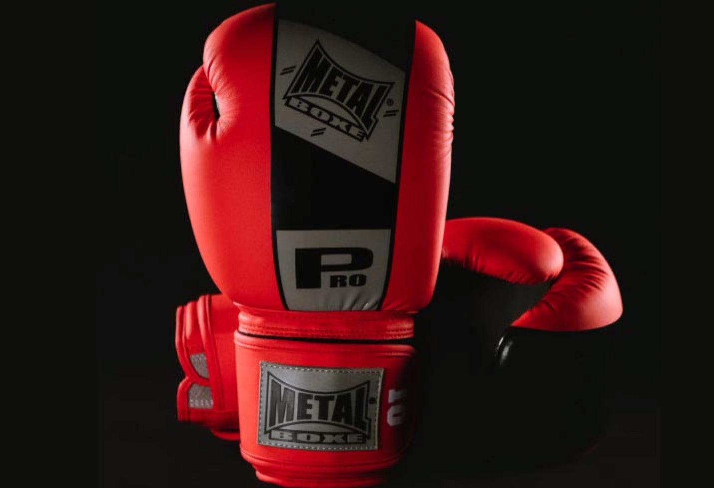 Gants de boxe Metal Boxe Compétition Velcro Pro (MB222)