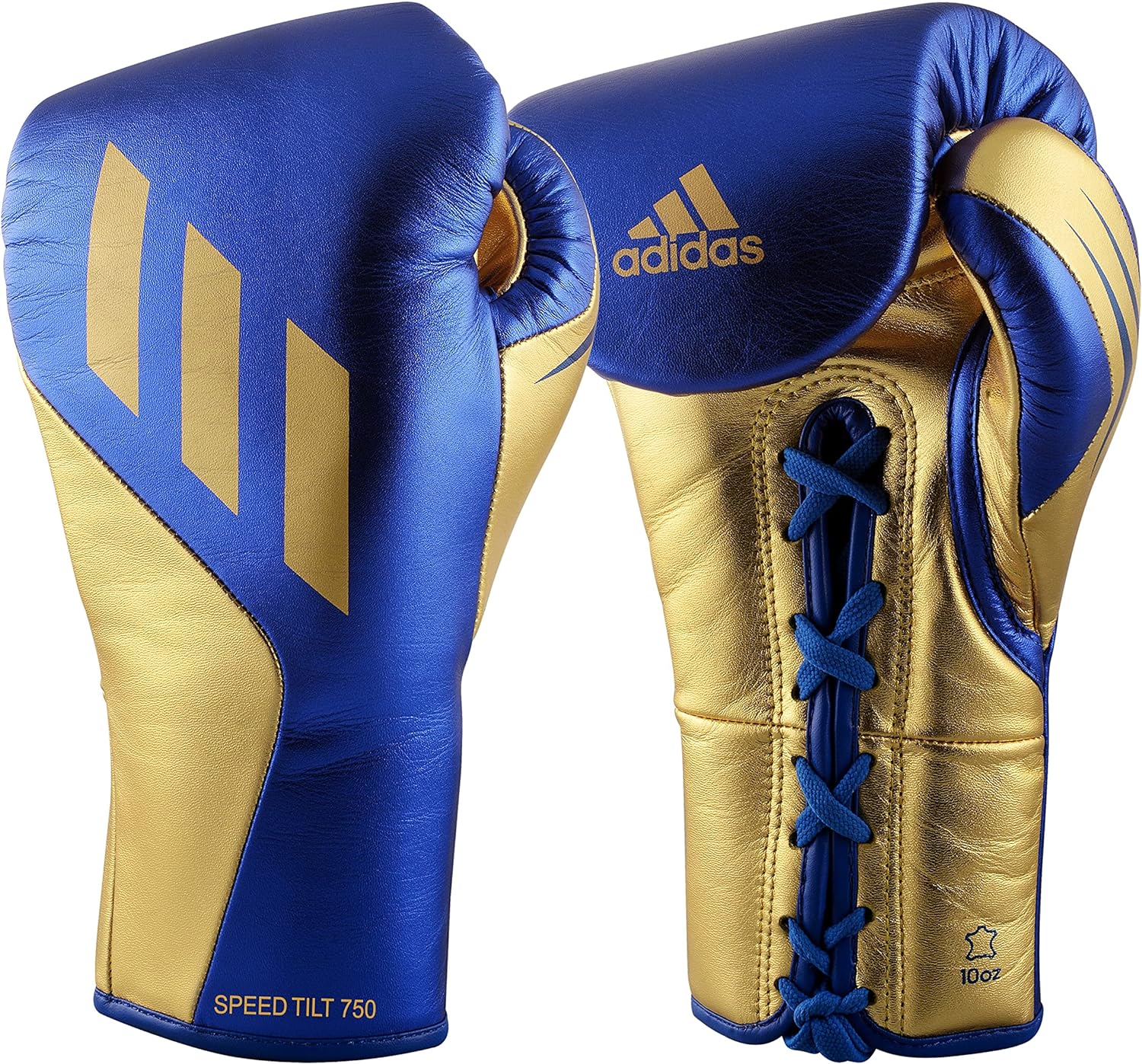 Gants de boxe à lacets Adidas Speed Tilt 750 - Bleu/Or