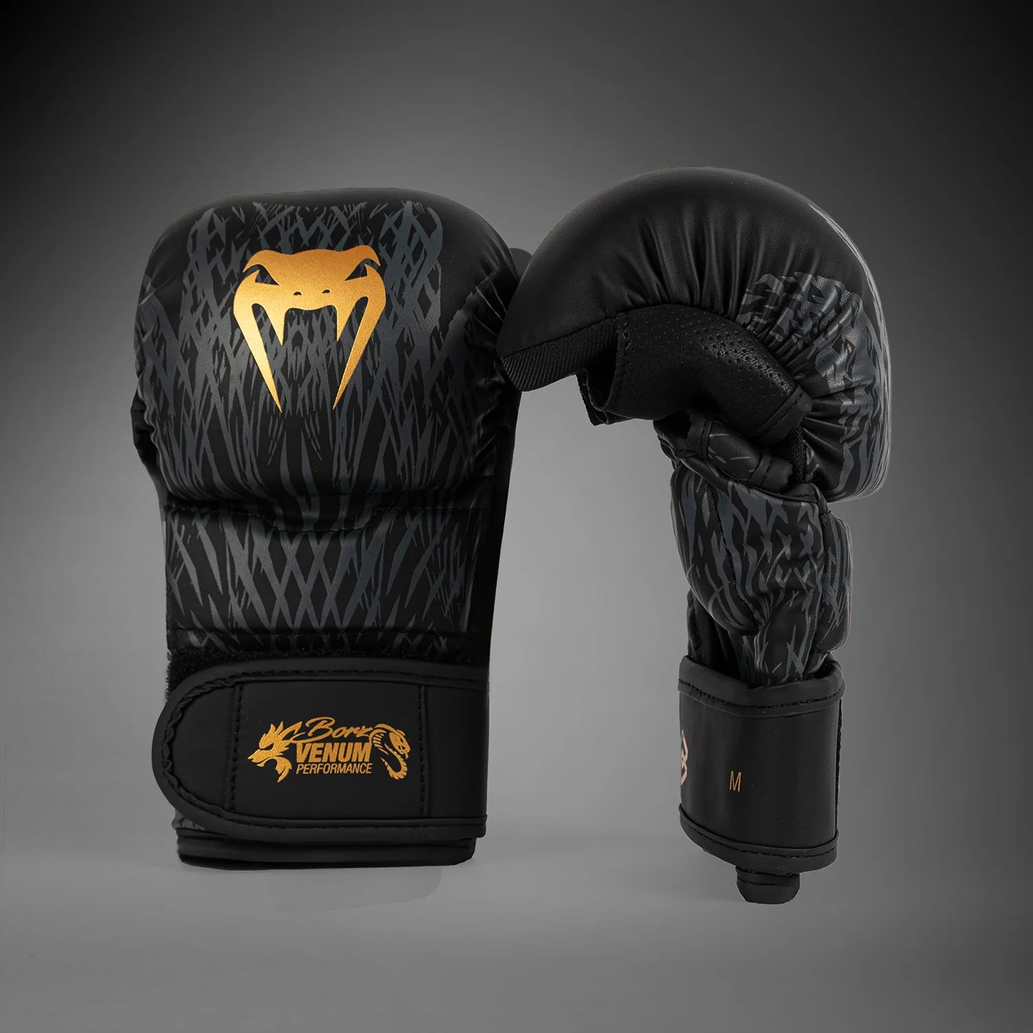 Gants de sparring Venum x Chimaev Wild Borz – Noir/Or