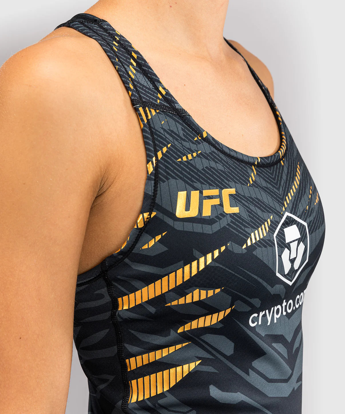 Haut ajusté avec Brassière Intégré pour Femmes UFC Fusion by Venum Authentic Fight Night Noir