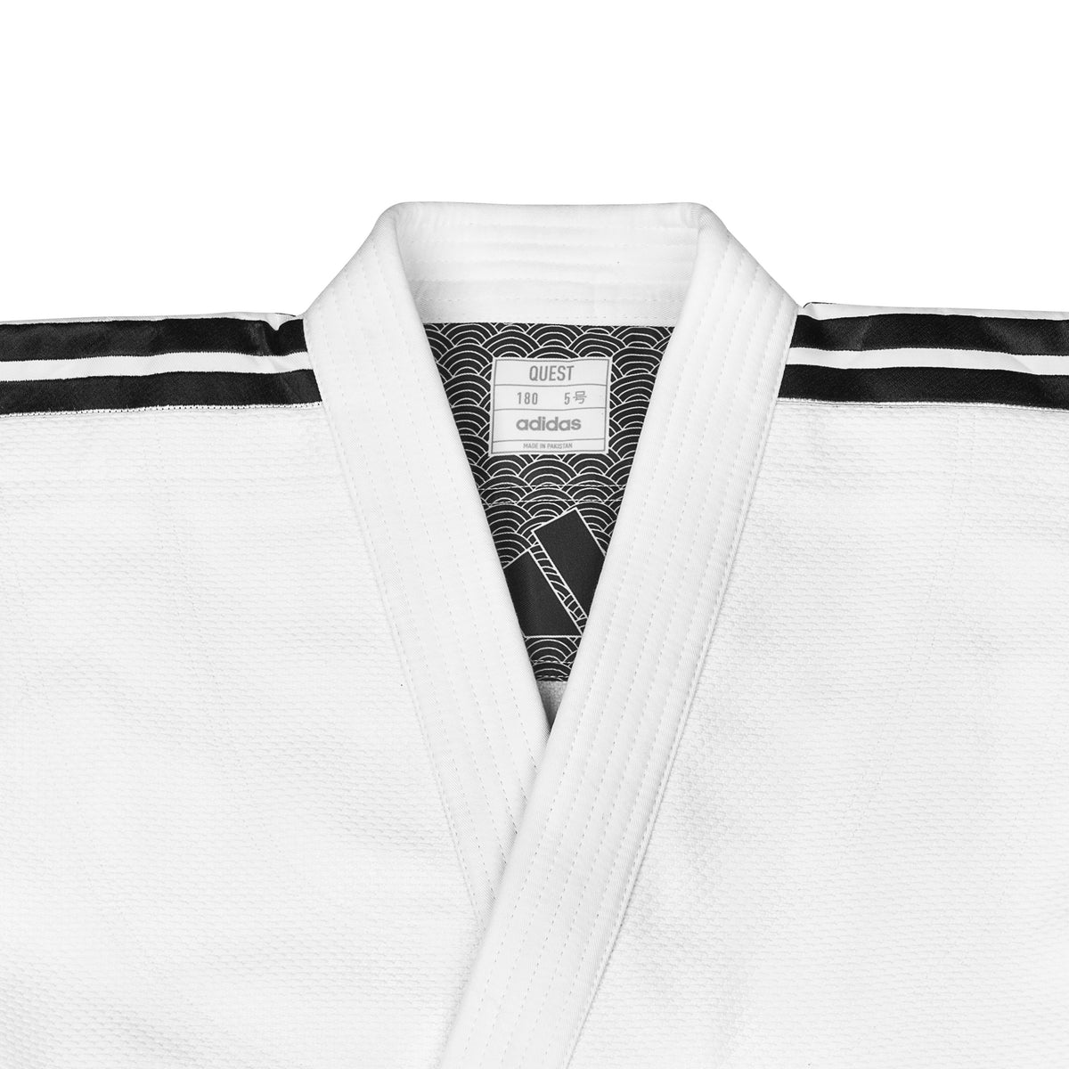 Kimono de Judo Adidas J690 Quest – 690 g/m² - Blanc - Bandes Noires