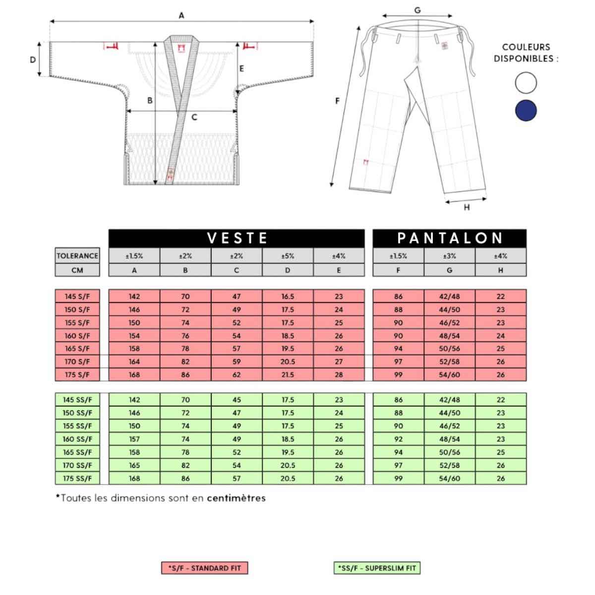 Kimono de Judo IJF Fighting Films 650 IJF Super Slim