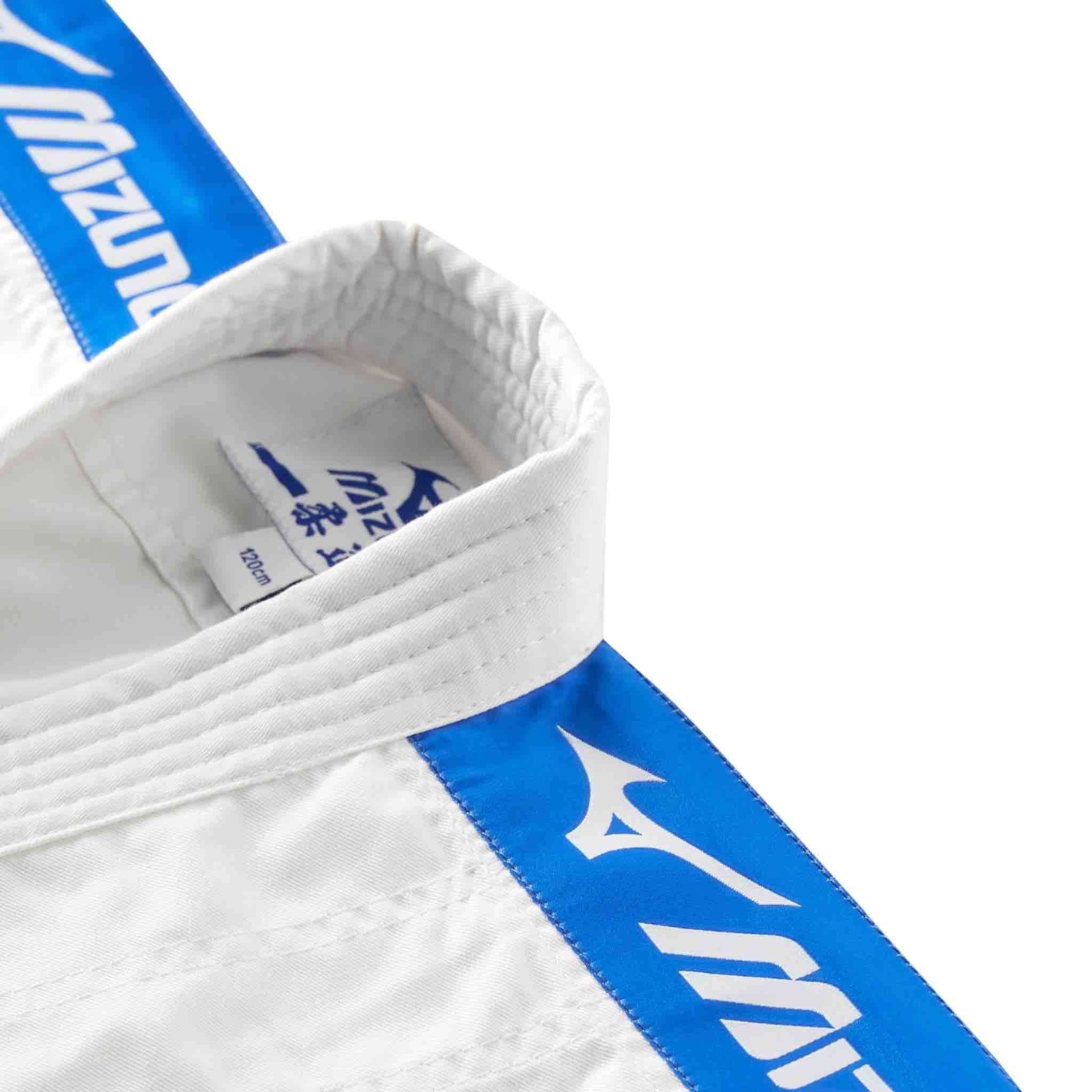 Kimono de Judo Mizuno Shiro Plus Junior – Bandes Bleues