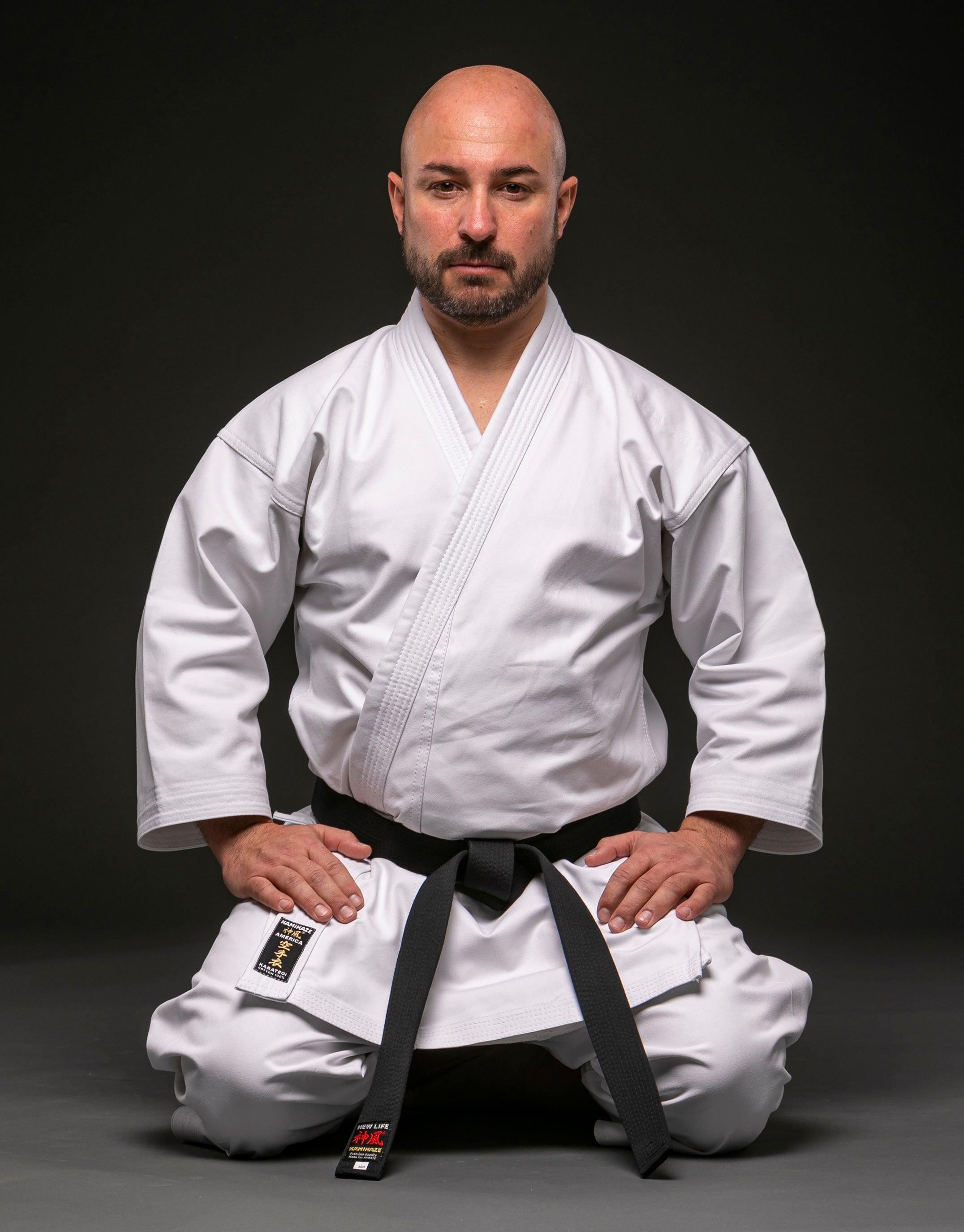 Karategi, Kimono de karate kata America - Kamikaze - Boutique des Arts Martiaux et Sports de Combat