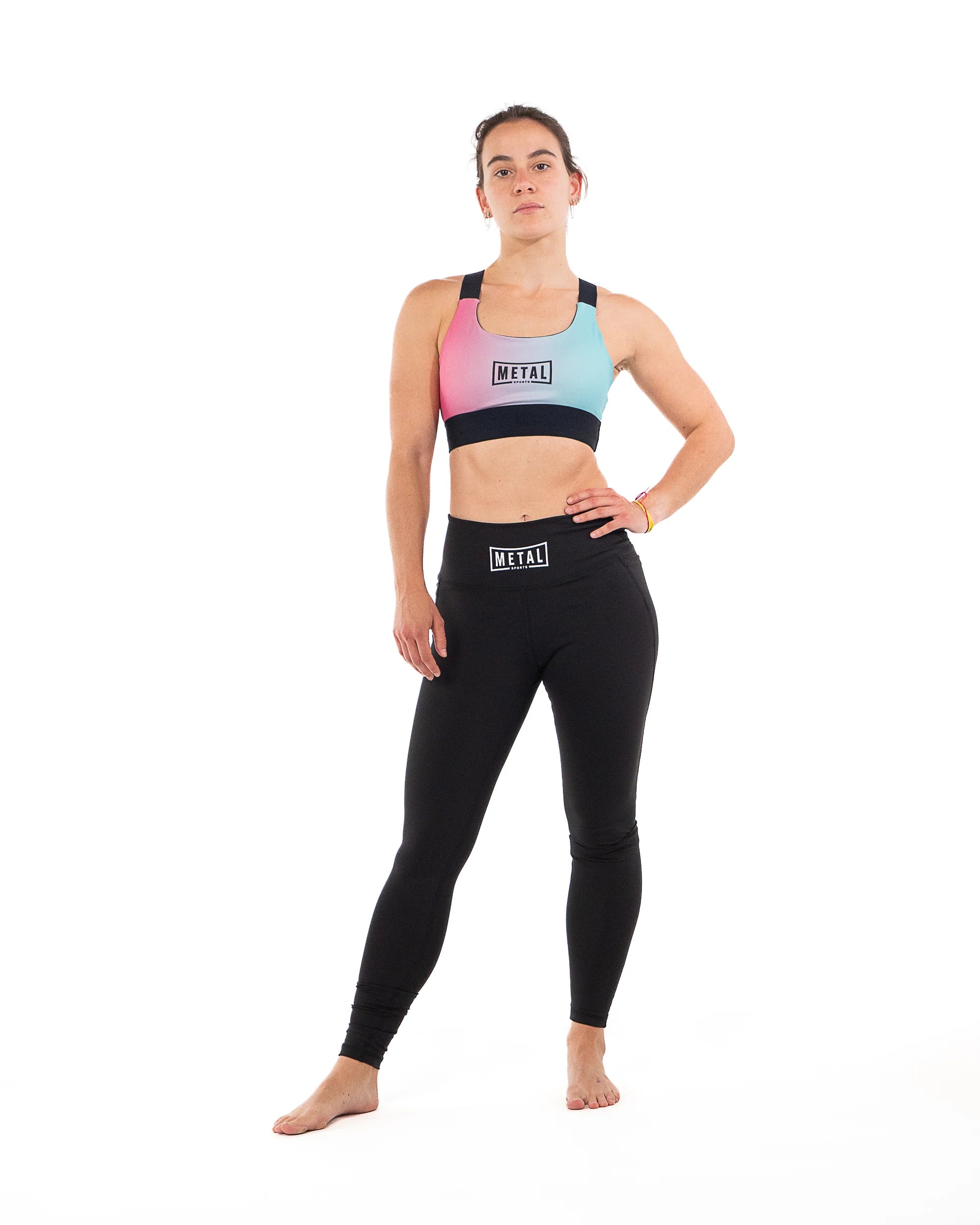 Legging Pour Femmes Metal Boxe - Noir