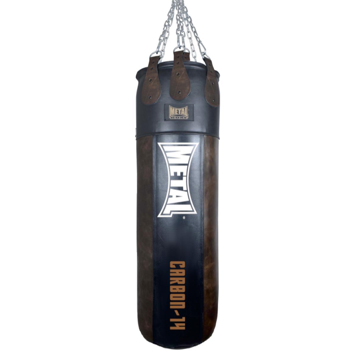 Sac de frappe cuir Metal Boxe Carbon Fight 120 x 45 cm - Monster Bag - Boutique des Arts Martiaux et Sports de Combat