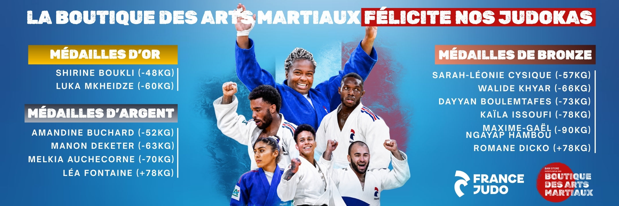 bannière pour pc du championat d'europe de judo à tbilissi