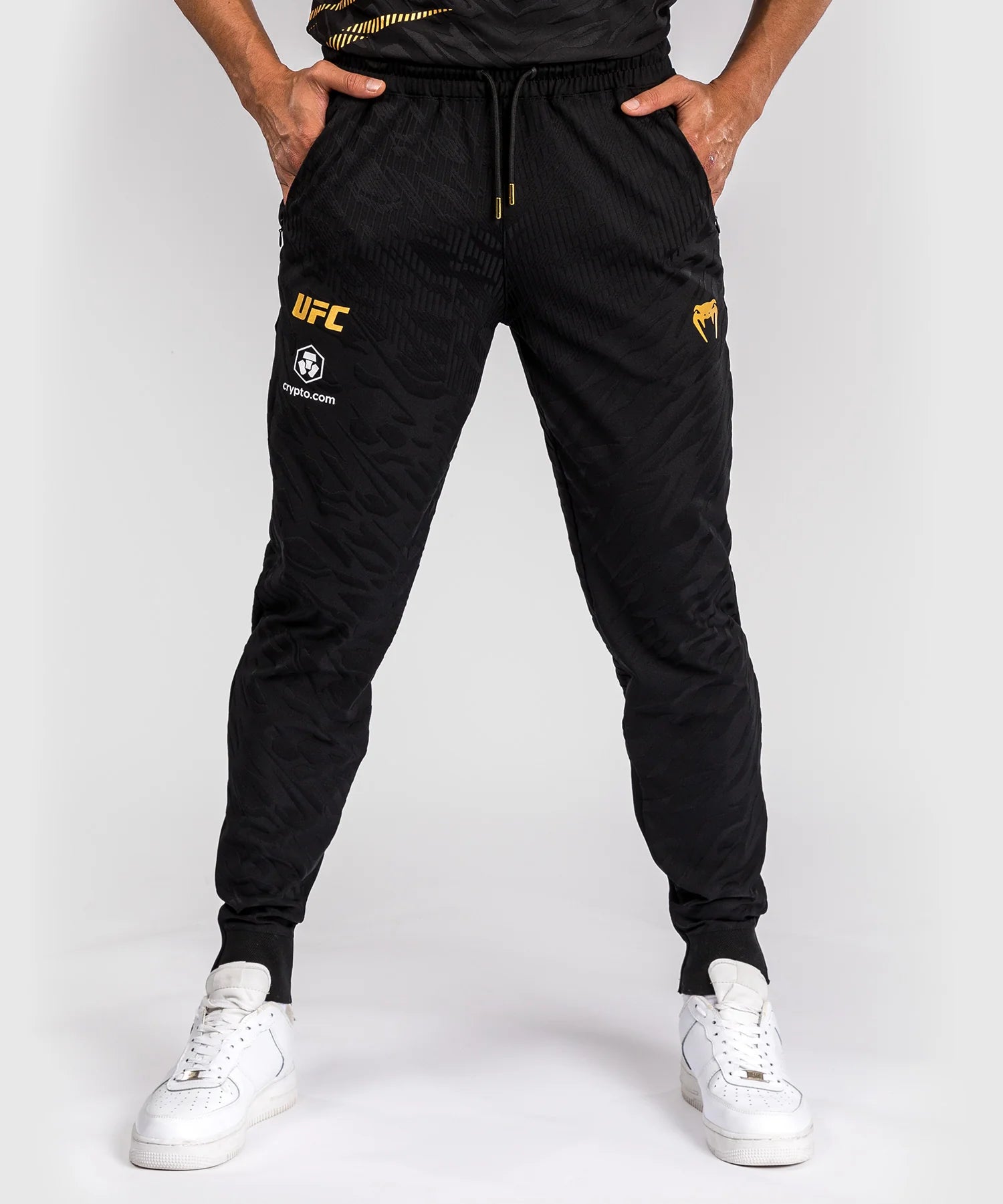 Pantalon de survêtement UFC Fusion by Venum Authentic Fight Night - Champion Noir/Or