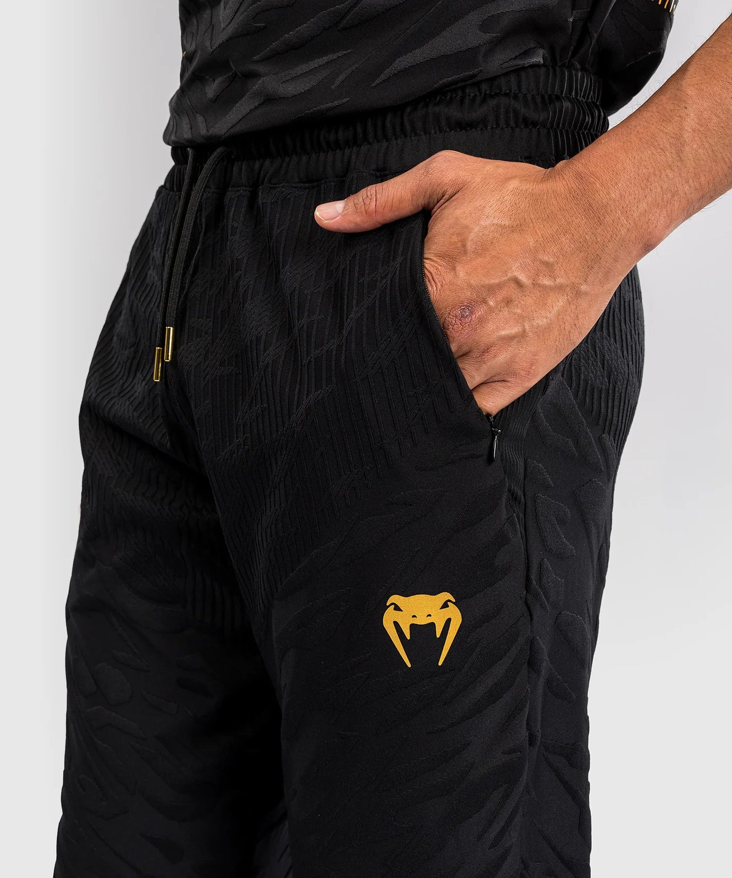 Pantalon de survêtement UFC Fusion by Venum Authentic Fight Night - Champion Noir/Or