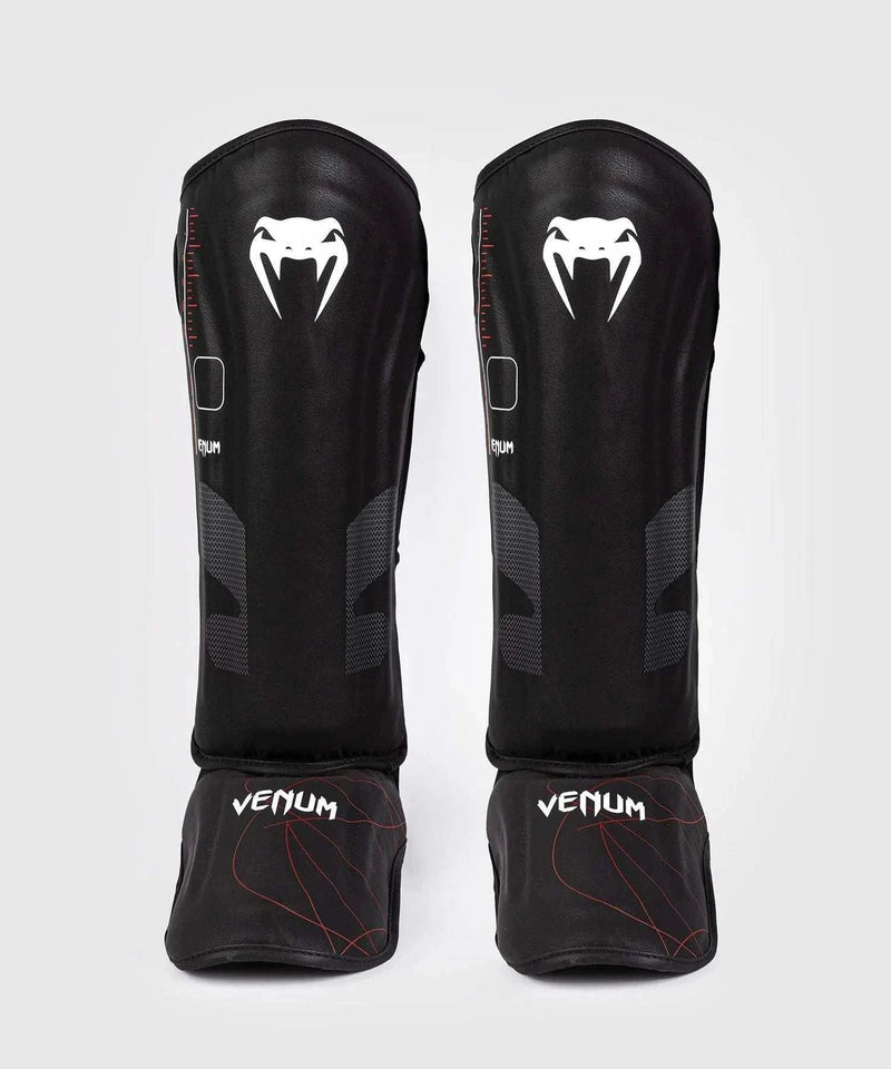 Protège Tibias & Pieds  Tactical XT Venum Noir/Rouge Feu