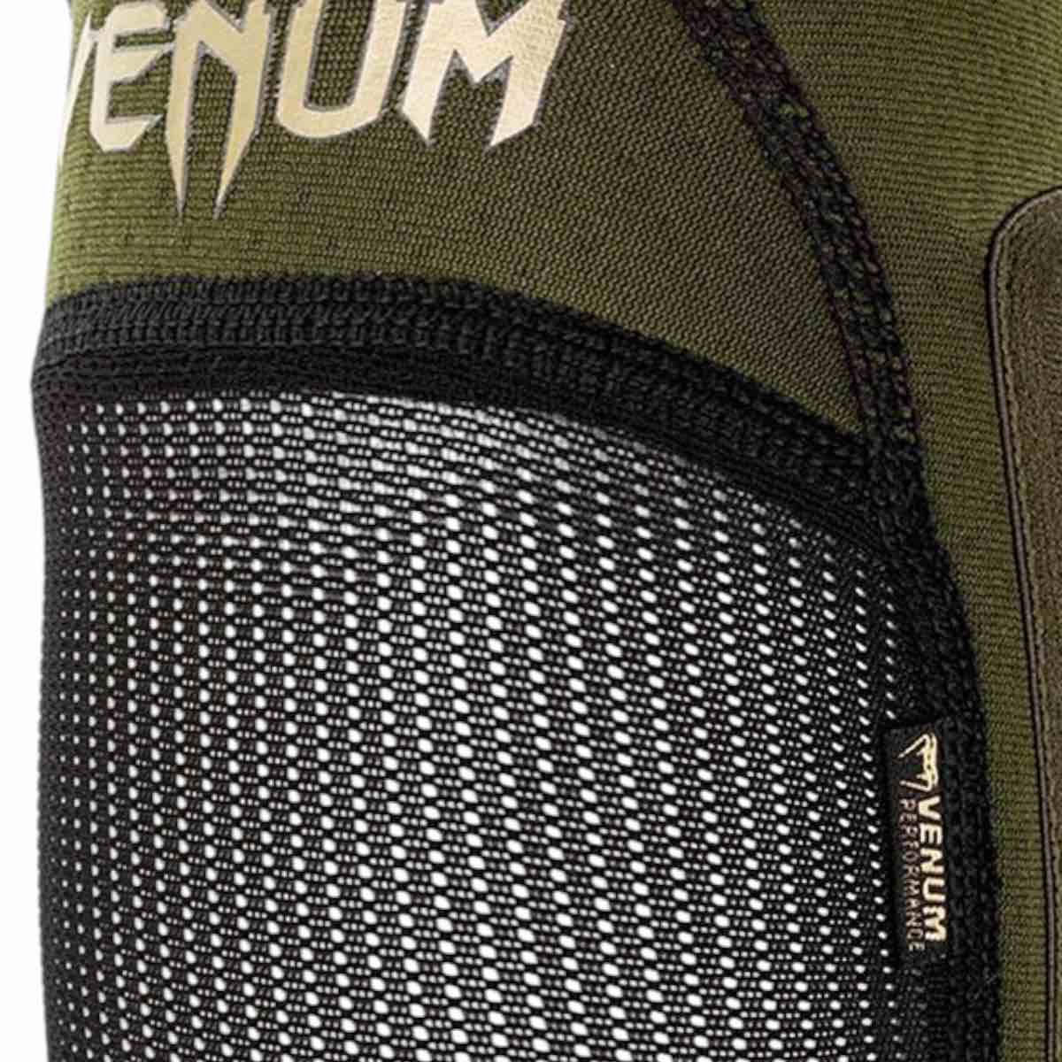 Protège-tibias Venum Kontact Evo – Kaki/Doré